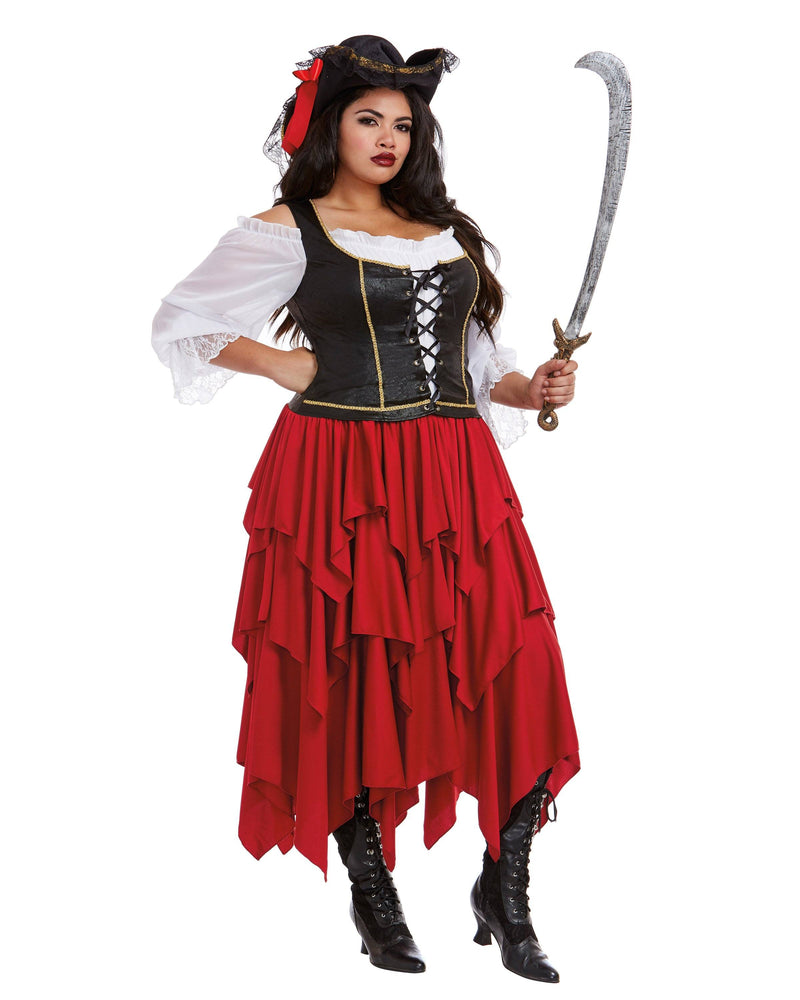 Plus Size Womens Ships Ahoy Dreamgirl Costume 5369