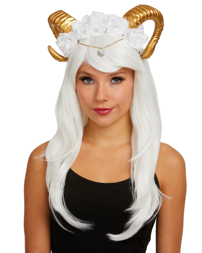 Dreamgirl Gilded Rams Horns Headpiece