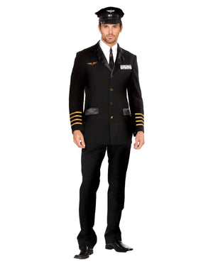 Mile-High Pilot "Hugh Jorgan" Men's Costume Dreamgirl Costume